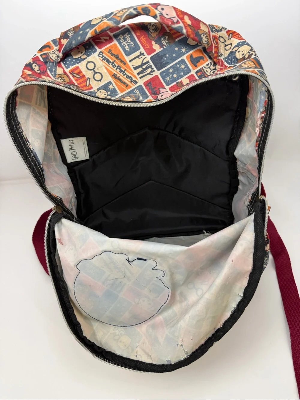 Kids Harry Potter Patterned Backpack - Red/Navy